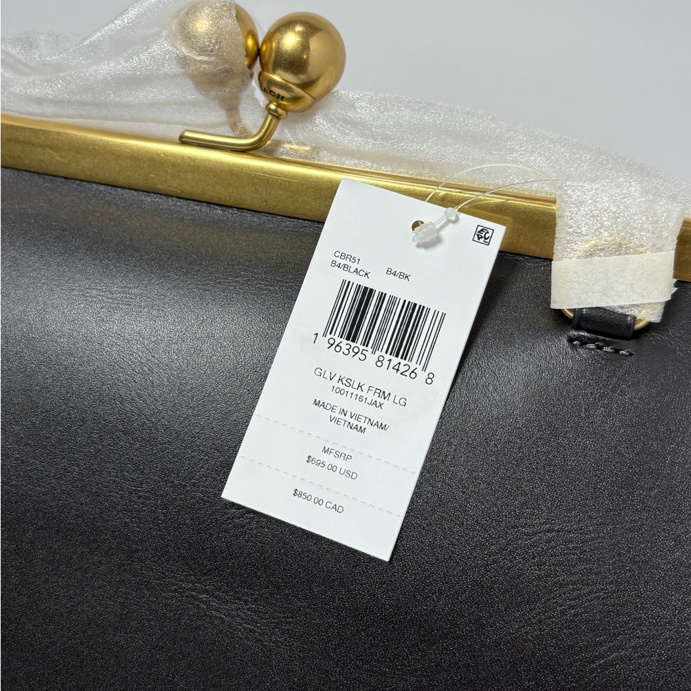 Coach Large Oversized Kisslock Frame Bag - Black IN HAND - Picture 5 of 7